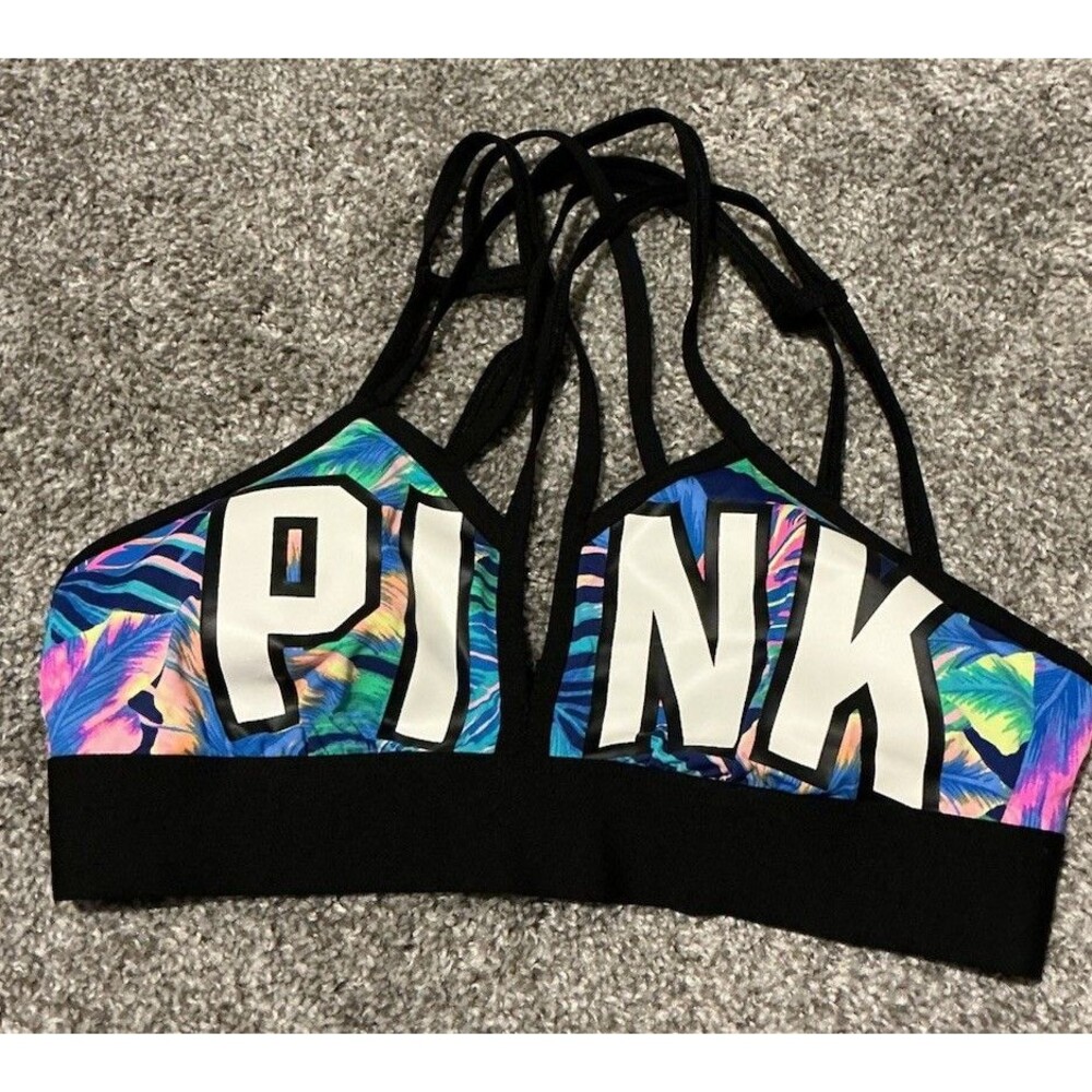 Vicrorias Secret Pink Ultimate Sports Bra Bikini Top Size S